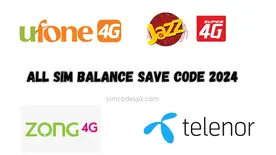 Balance Save Code | Jazz | Zong | Ufone | Telenor