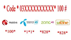 Share Balance Code | Jazz | Zong | Ufone | Telenor