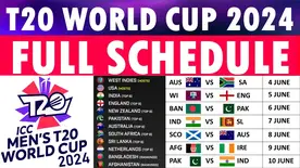 ICC Men's T20 World Cup 2024 Schedule & Results