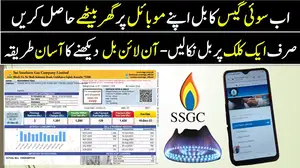 Sui Southern Gas Company Limited (SSGC) Duplicate Bill Online