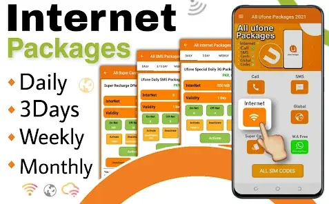 Ufone Internet Data Packages (Bundle) Daily, Weekly, Monthly