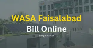 WASA Faisalabad Get Duplicte Bill Online Guide