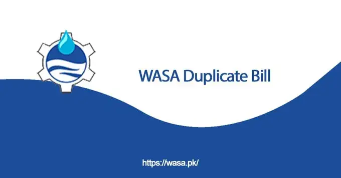 WASA Lahore Get Duplicte Bill Online Guide